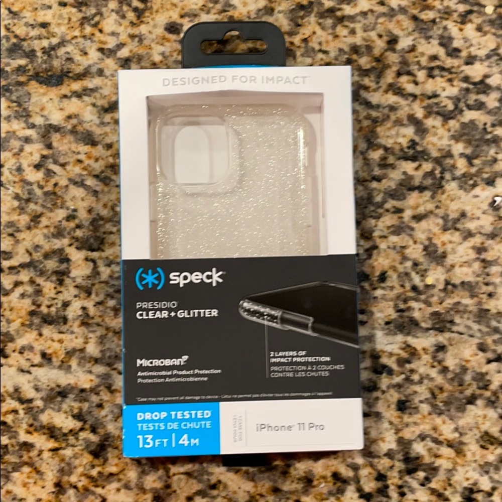 SPECK NEW CLEAR + GLITTER IPHONE 11 PRO CASE